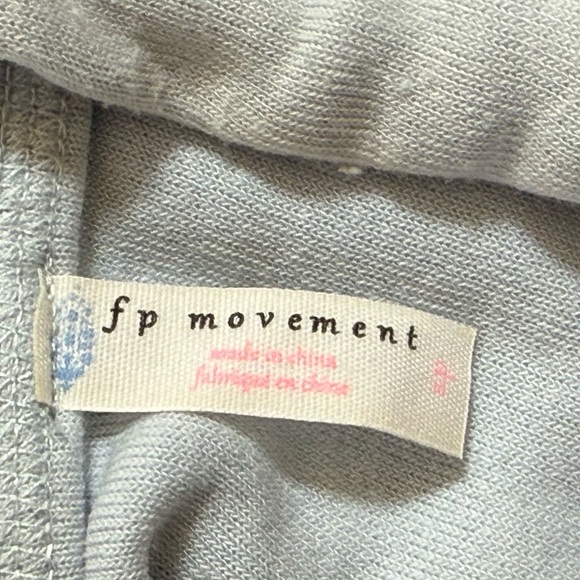 Free People Hoodie Meadowbrook Sleeveless Sweater Top Casual Lounge Blue Small - Picture 8 of 11